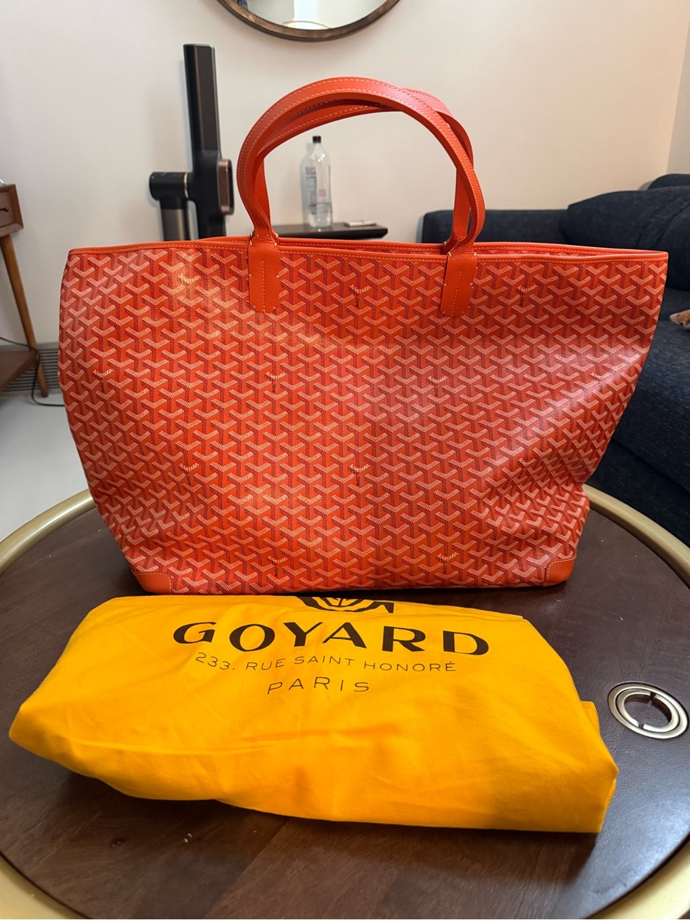 GOYARD Artois GM Weekender Tote Orange NEW